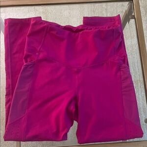 Magenta High-Waist Athletic Leggings